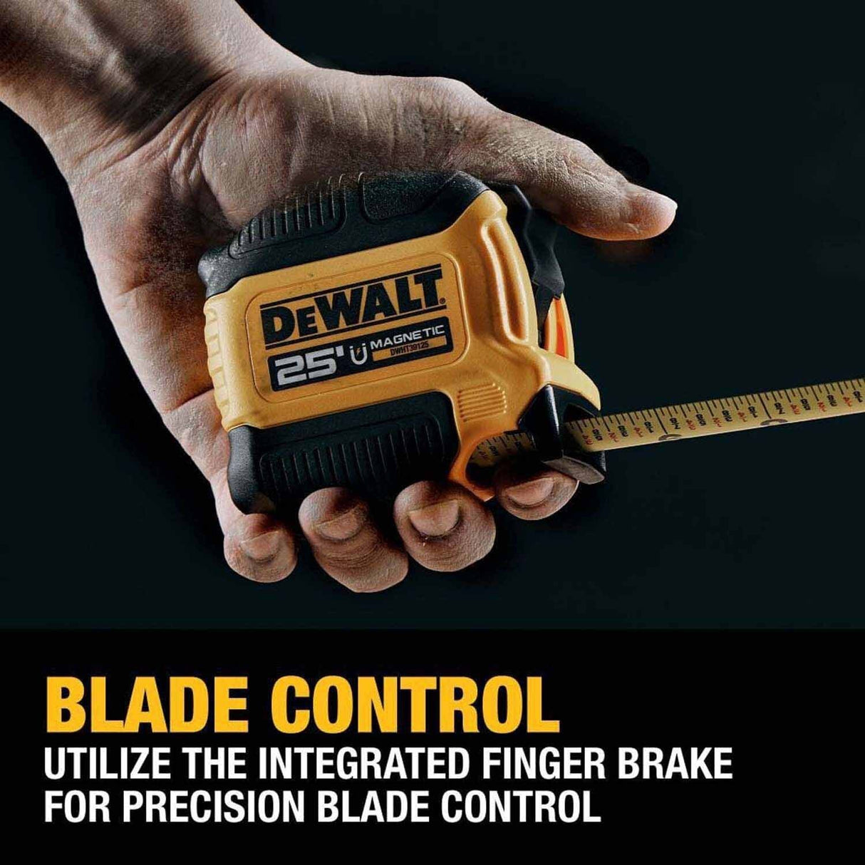 DeWalt DWHT39125S 25 ft. Compact Magnetic Tape Measure - 8
