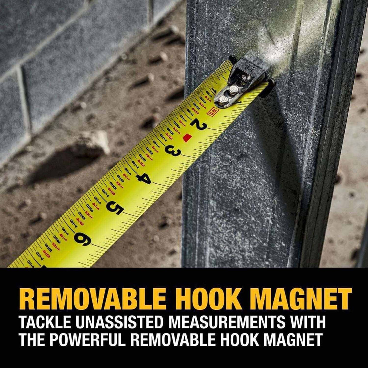 DeWalt DWHT39125S 25 ft. Compact Magnetic Tape Measure - 9