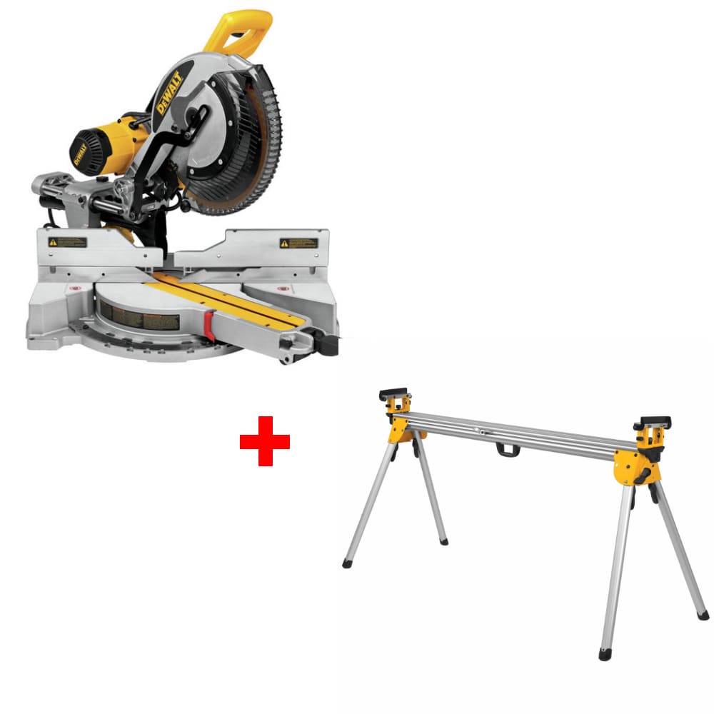 DeWalt DWS779 12" Sliding Compound Miter Saw 15 Amp. w/ DWX723 Miter Saw Stand