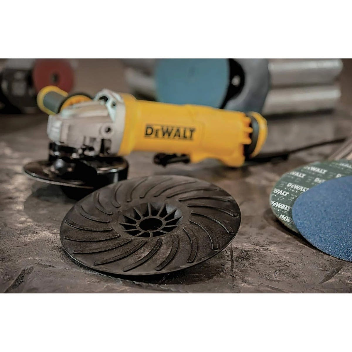 DeWalt DABP4SR58 4-1/2 in Medium Turbo Backing Pad with 5/8-11 Arbor for Fiber Resin Discs - 4