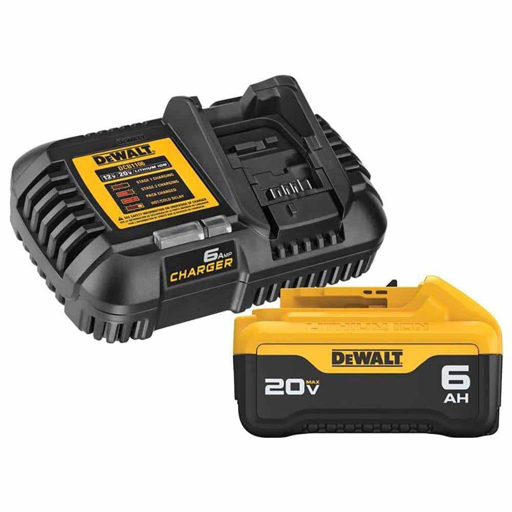 DeWalt DCB206C 20V MAX LI-ION 6.0AH Battery Pack with Charger