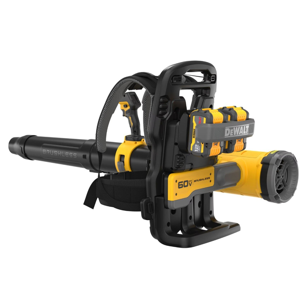 DeWalt DCBL570Y2 60V MAX Brushless Cordless Backpack Blower Kit with LED Dashboard and Variable Speed (2 Batteries, 2 Chargers) - 2