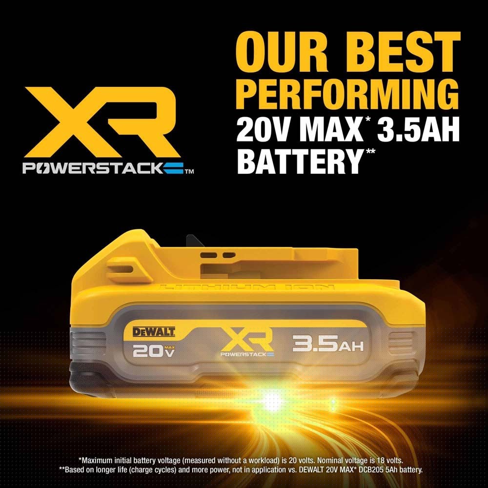 DeWalt DCBP320-2 20V MAX* XR POWERSTACK 3.5Ah Battery Kit - 3