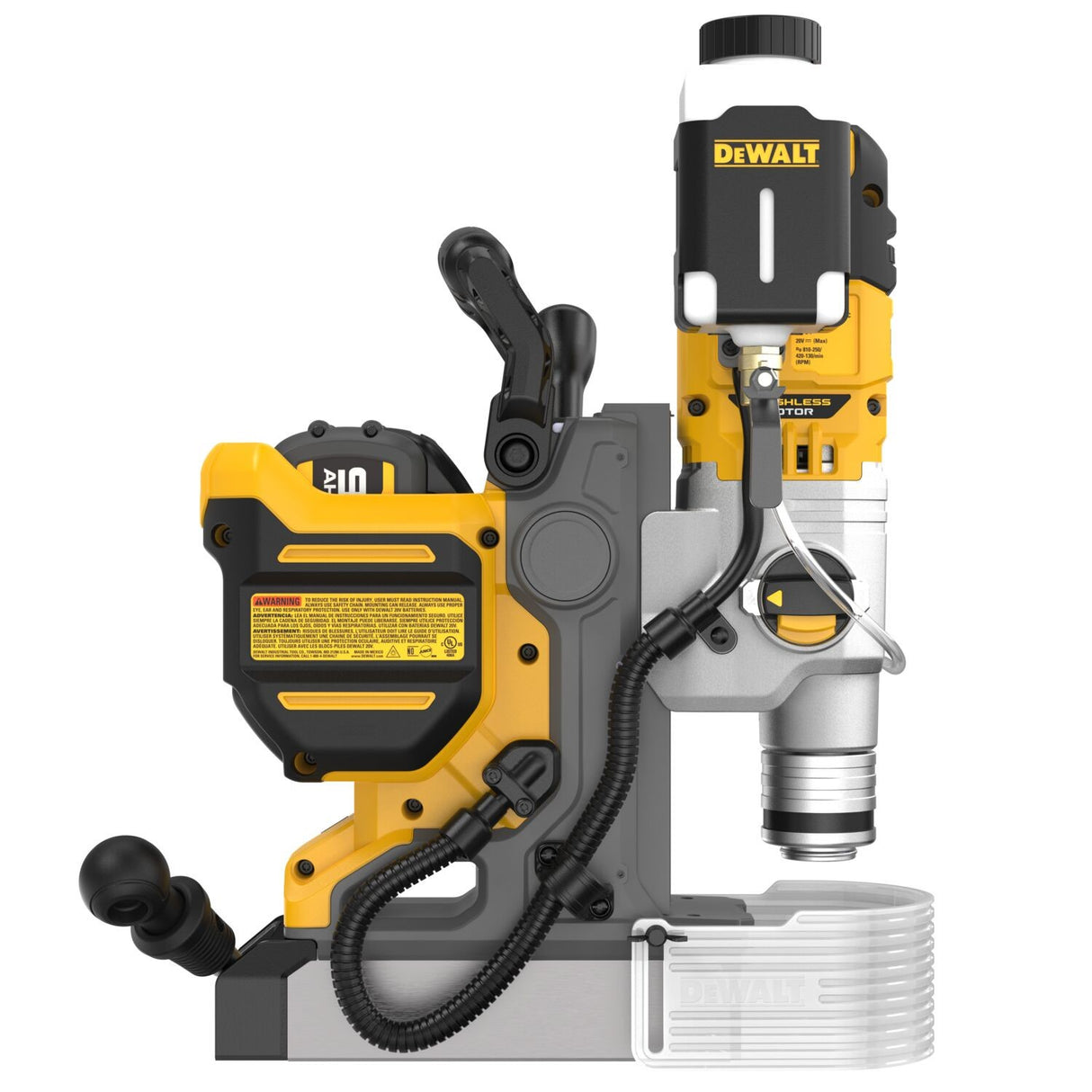 DeWalt DCD1624GX1 20V MAX XR 2" Cordless Brushless Magnetic Drill Press Kit (2 Batteries, Charger) - 7