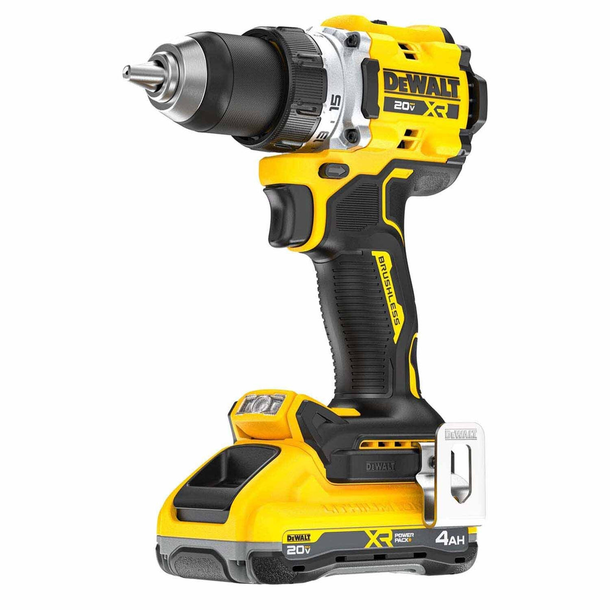 DeWalt DCD801QQ2 20V MAX XR Brushless Cordless 1/2 in. Drill/Driver Kit with POWERPACK Batteries - 3