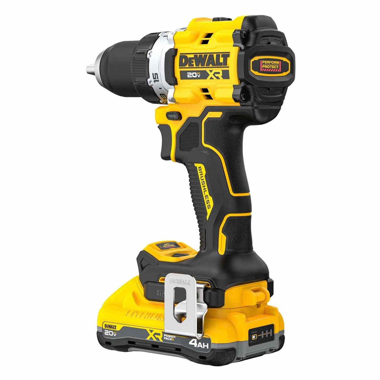 DeWalt DCD801QQ2 20V MAX XR Brushless Cordless 1/2 in. Drill/Driver Kit with POWERPACK Batteries - 5