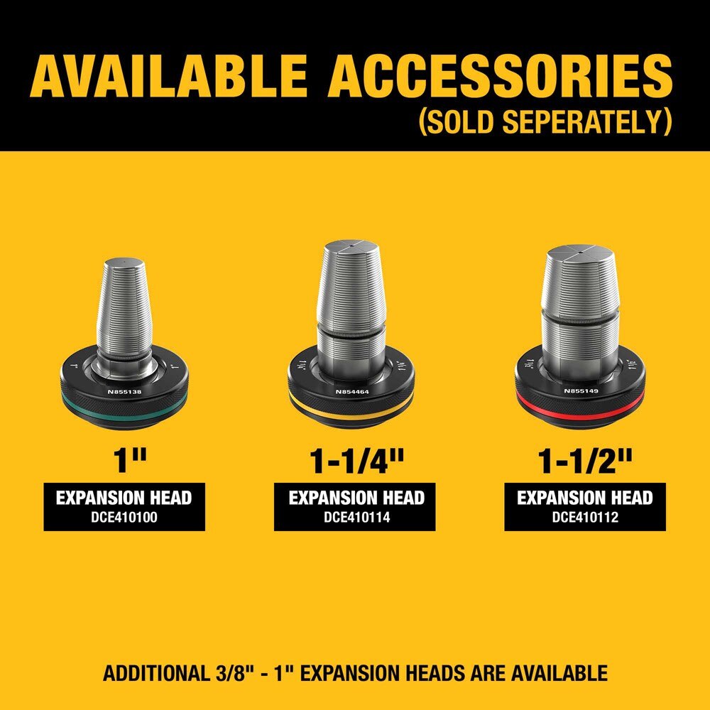 DeWalt DCE410B 20V MAX* XR 1-1/2" PEX Expander (Tool Only) - 8