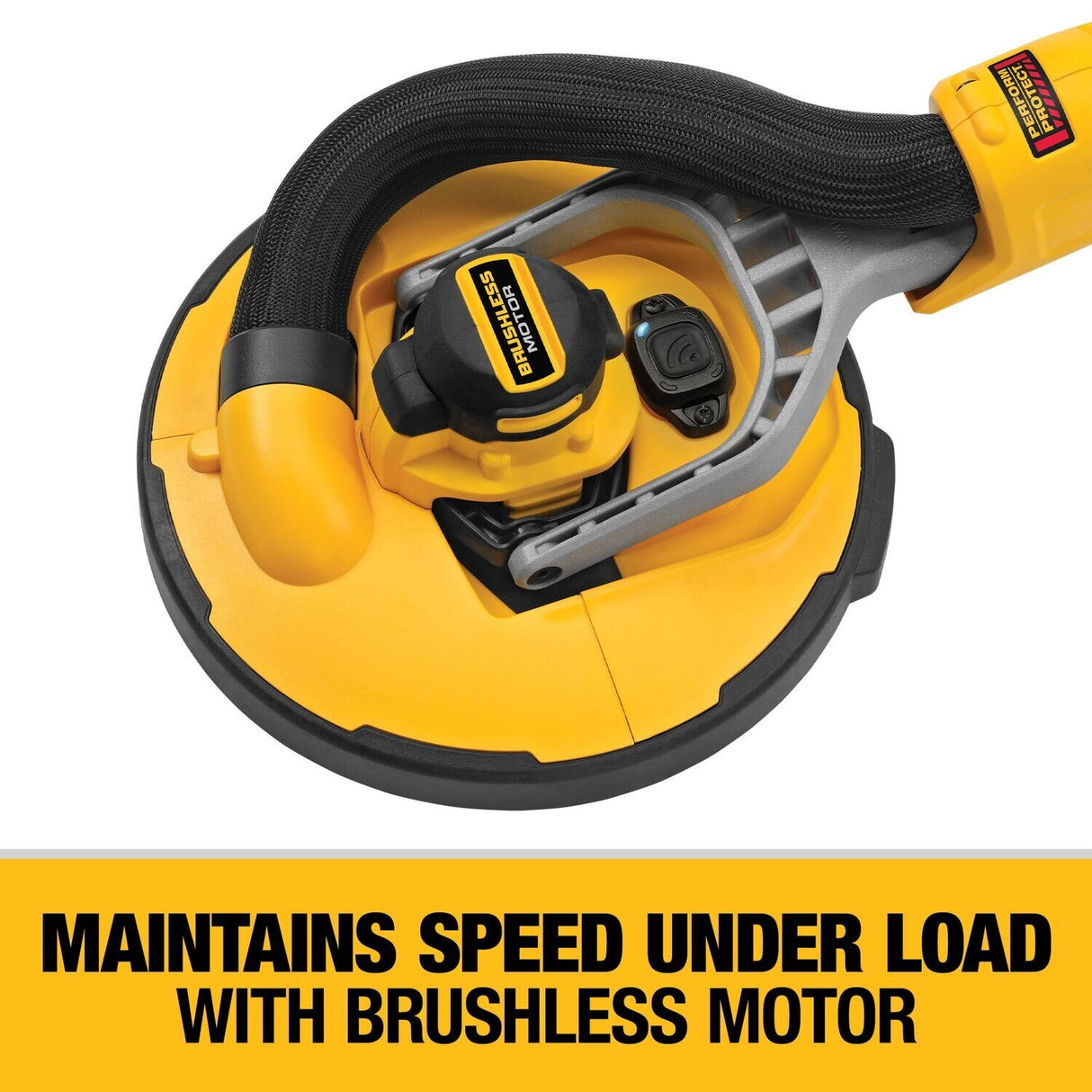 DeWalt DCE800P1 20V Max Brushless Cordless Drywall Sander Kit with Telescoping Shaft and Wireless Tool Control (5Ah Battery, Charger) - 6
