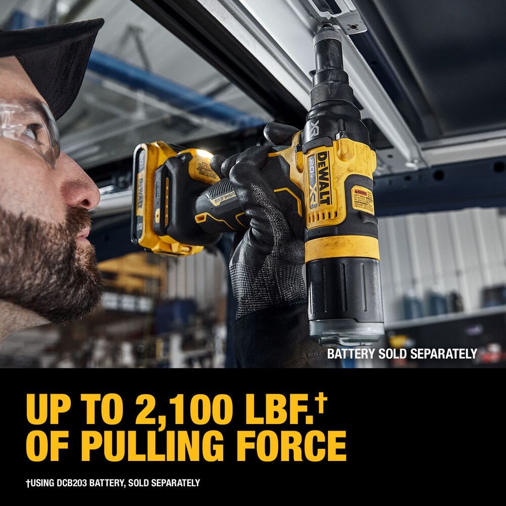 DeWalt DCF403B 20V MAX XR Brushless Cordless 3/16" Rivet Tool (Tool Only) - 11