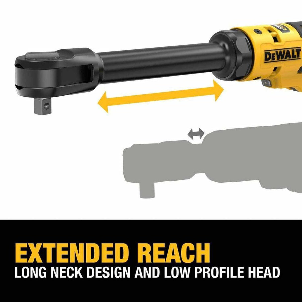DeWalt DCF513EB 20V MAX ATOMIC Brushless Cordless 3/8 in. Extended Reach Ratchet (Tool Only) - 6