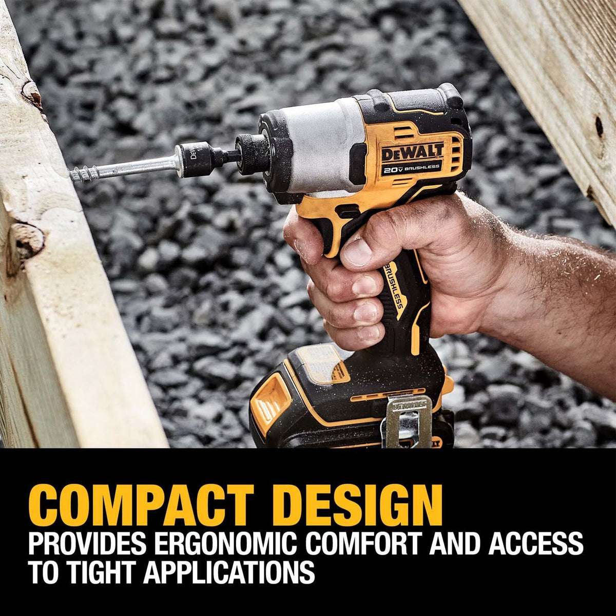 DeWalt DCF840D1 20V MAX* Brushless Cordless 1/4 in. Impact Driver Kit - 7