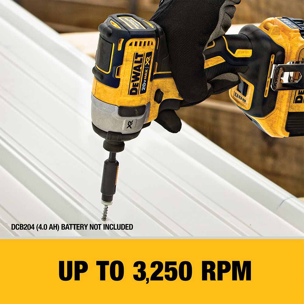 DeWalt DCF887P1 20V MAX XR® 1/4 in. 3-Speed Impact Driver Kit - 6