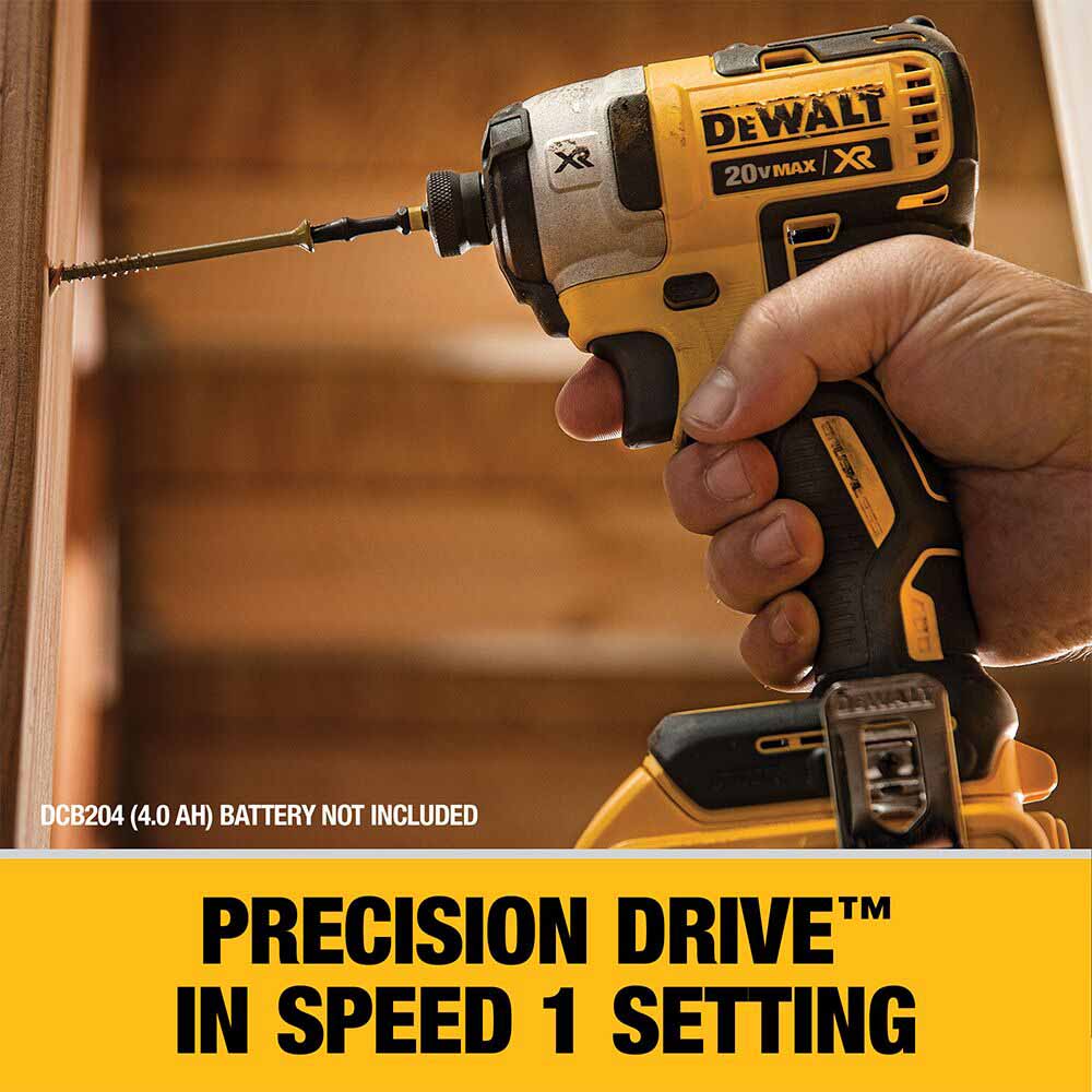 DeWalt DCF887P1 20V MAX XR® 1/4 in. 3-Speed Impact Driver Kit - 7