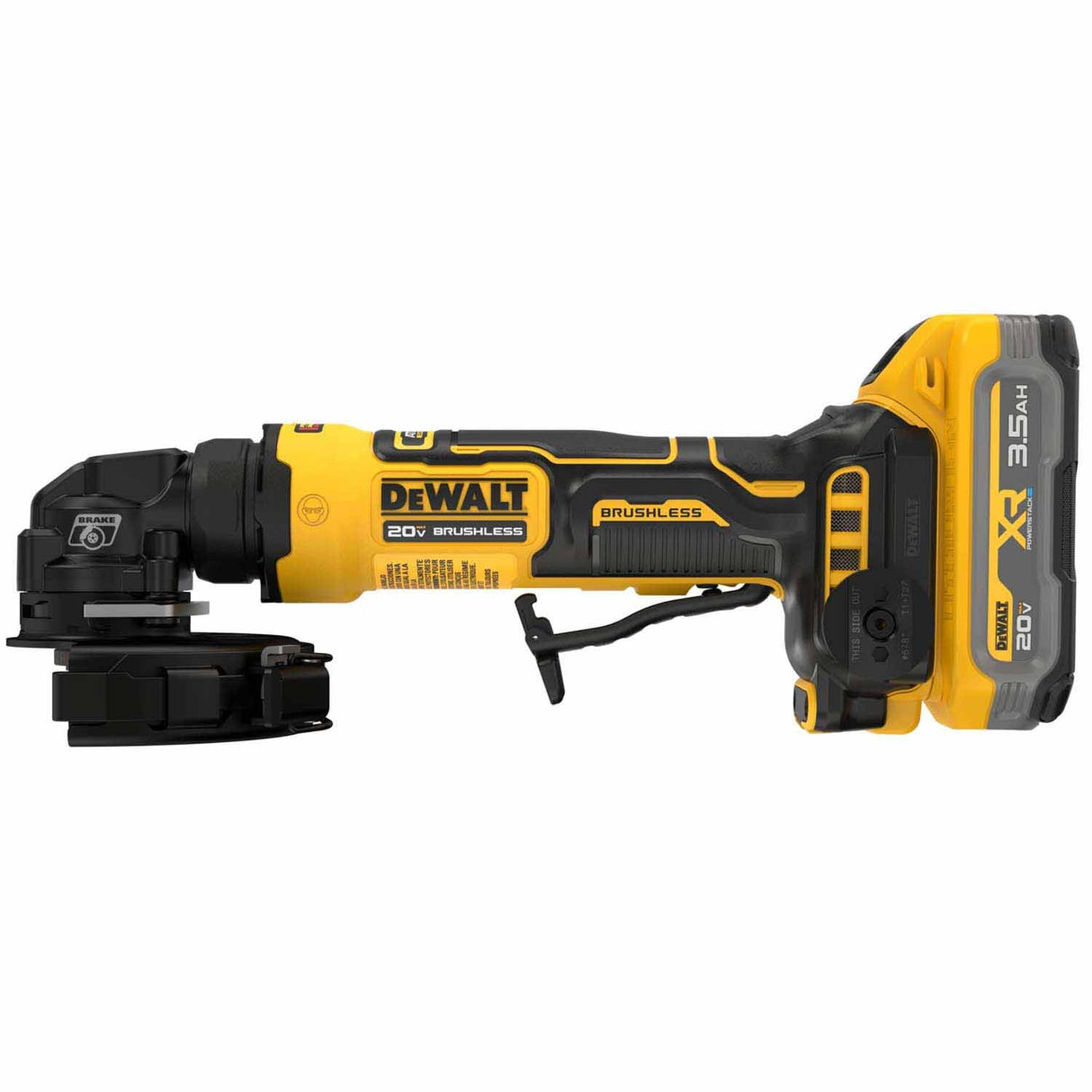 DeWalt DCG400S2 ATOMIC 20V MAX* 4 in. Angle Grinder Kit with XR POWERSTACK - 7