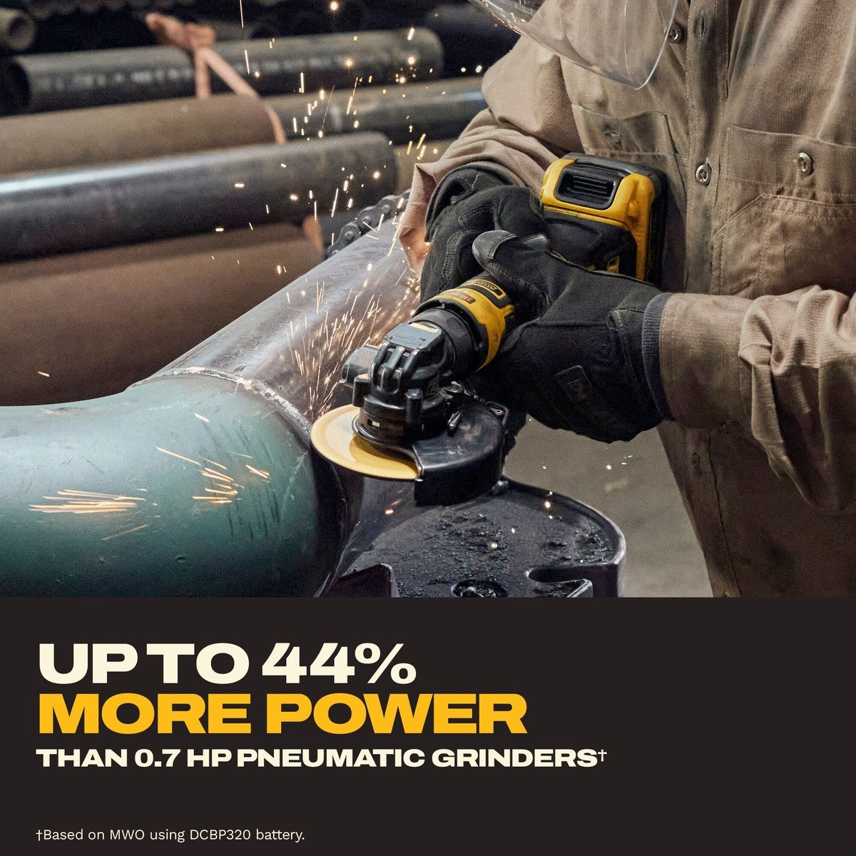 DeWalt DCG400S2 ATOMIC 20V MAX* 4 in. Angle Grinder Kit with XR POWERSTACK - 10