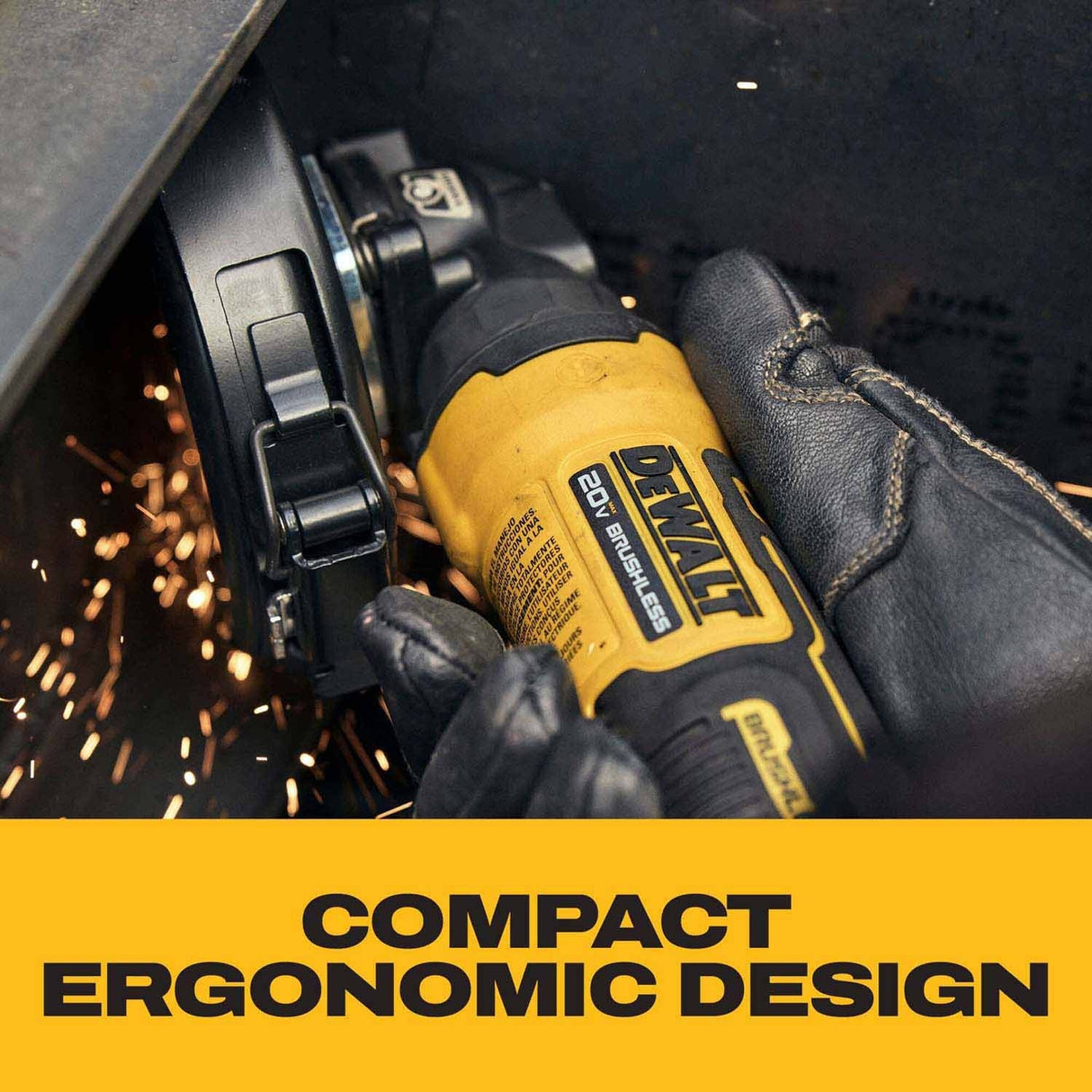 DeWalt DCG400S2 ATOMIC 20V MAX* 4 in. Angle Grinder Kit with XR POWERSTACK - 10