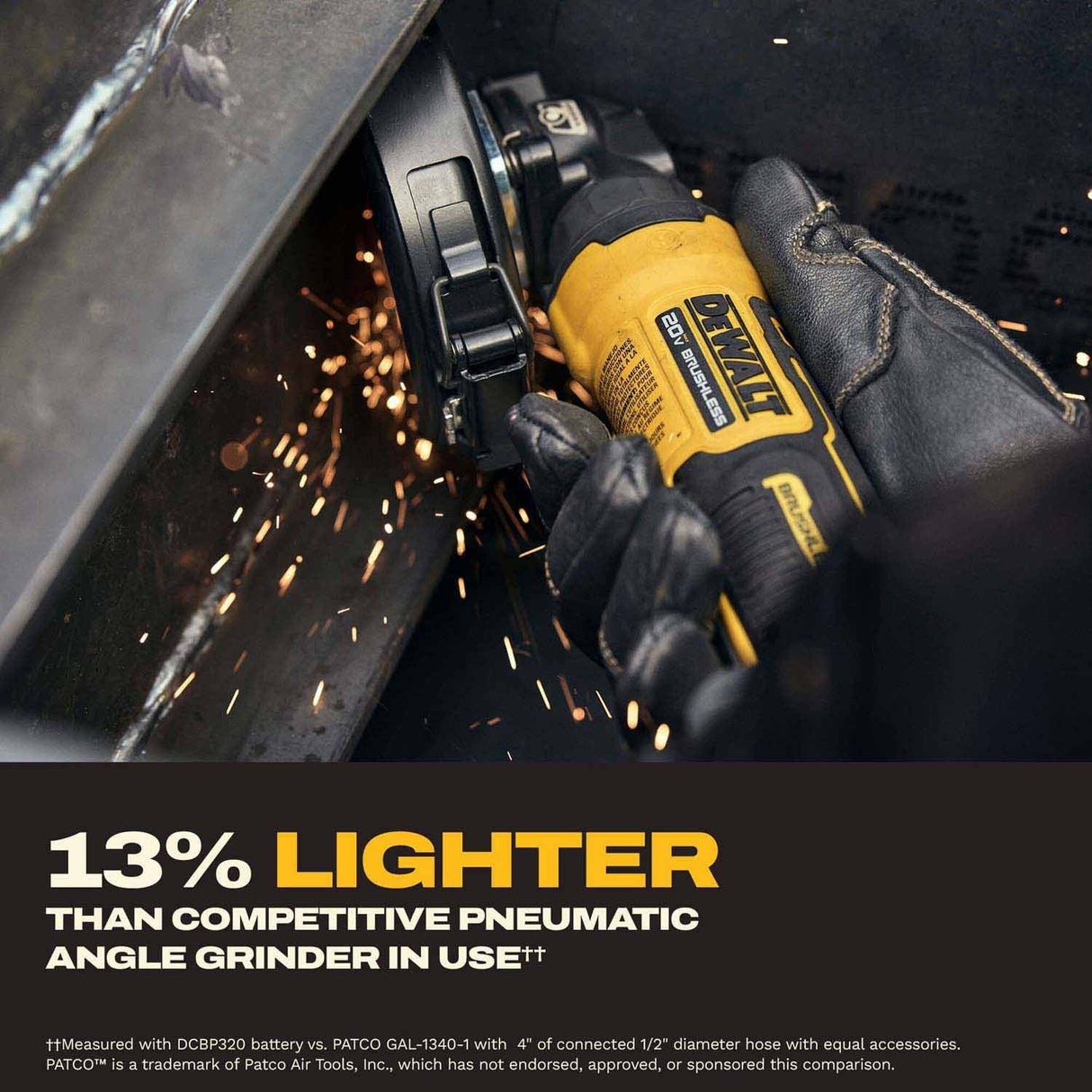 DeWalt DCG400S2 ATOMIC 20V MAX* 4 in. Angle Grinder Kit with XR POWERSTACK - 14