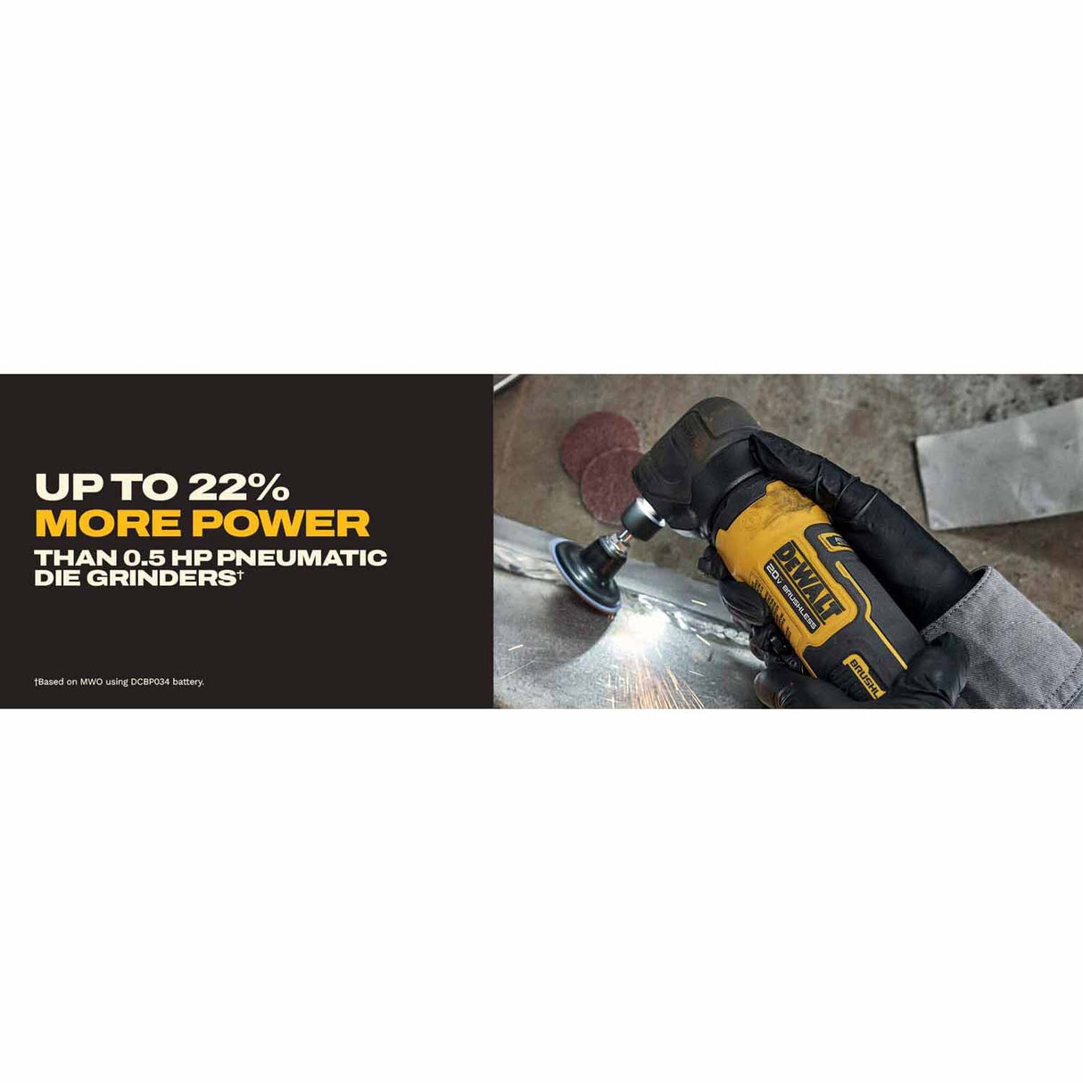 DeWalt DCG422GE1 20V MAX* ATOMIC Right Angle Die Grinder Kit with XR POWERSTACK - 15