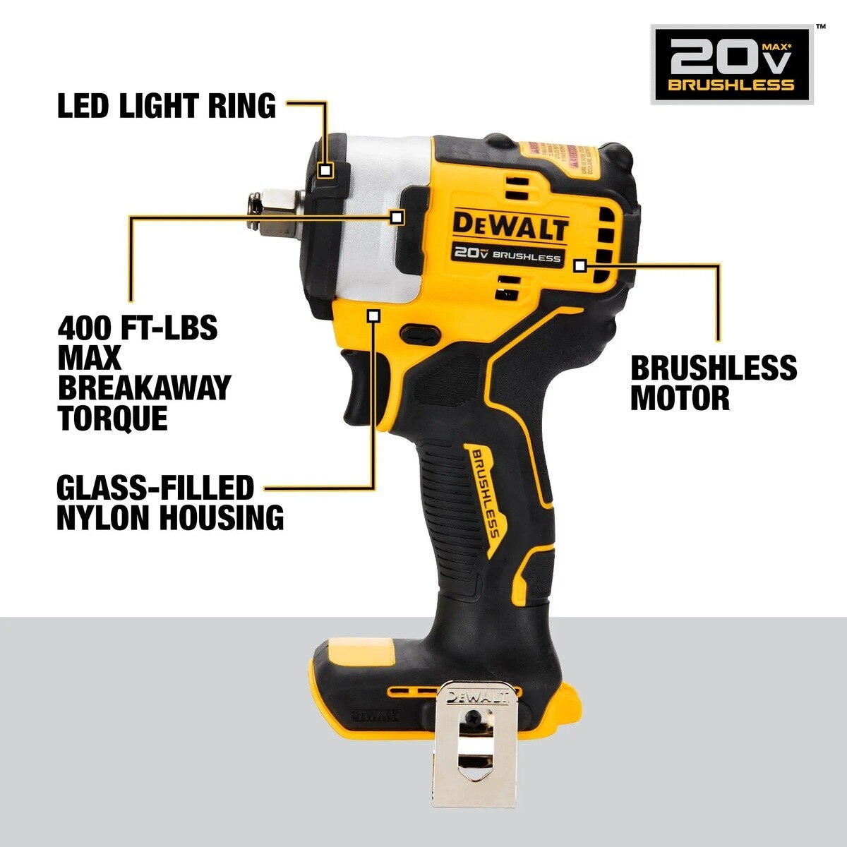 DeWalt DCK921P1 20V MAX Brushless Cordless Combo Kit with 5Ah Battery, Charger and Bag - 4