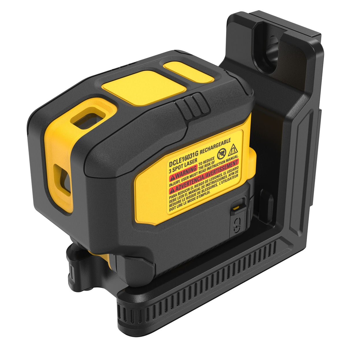 DeWalt DCLE16031GB USB Rechargeable Green 3 Spot Laser - 3