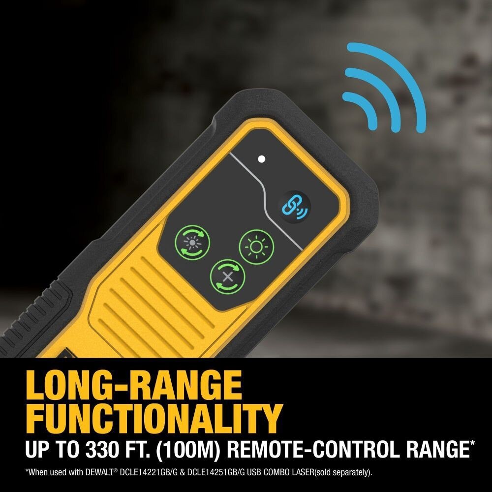 DeWalt DCLEAUSBRC2 Remote Control for USB Green Crossline/Spot Lasers DCLE14221G/GB & DCLE14251G/GB - 4