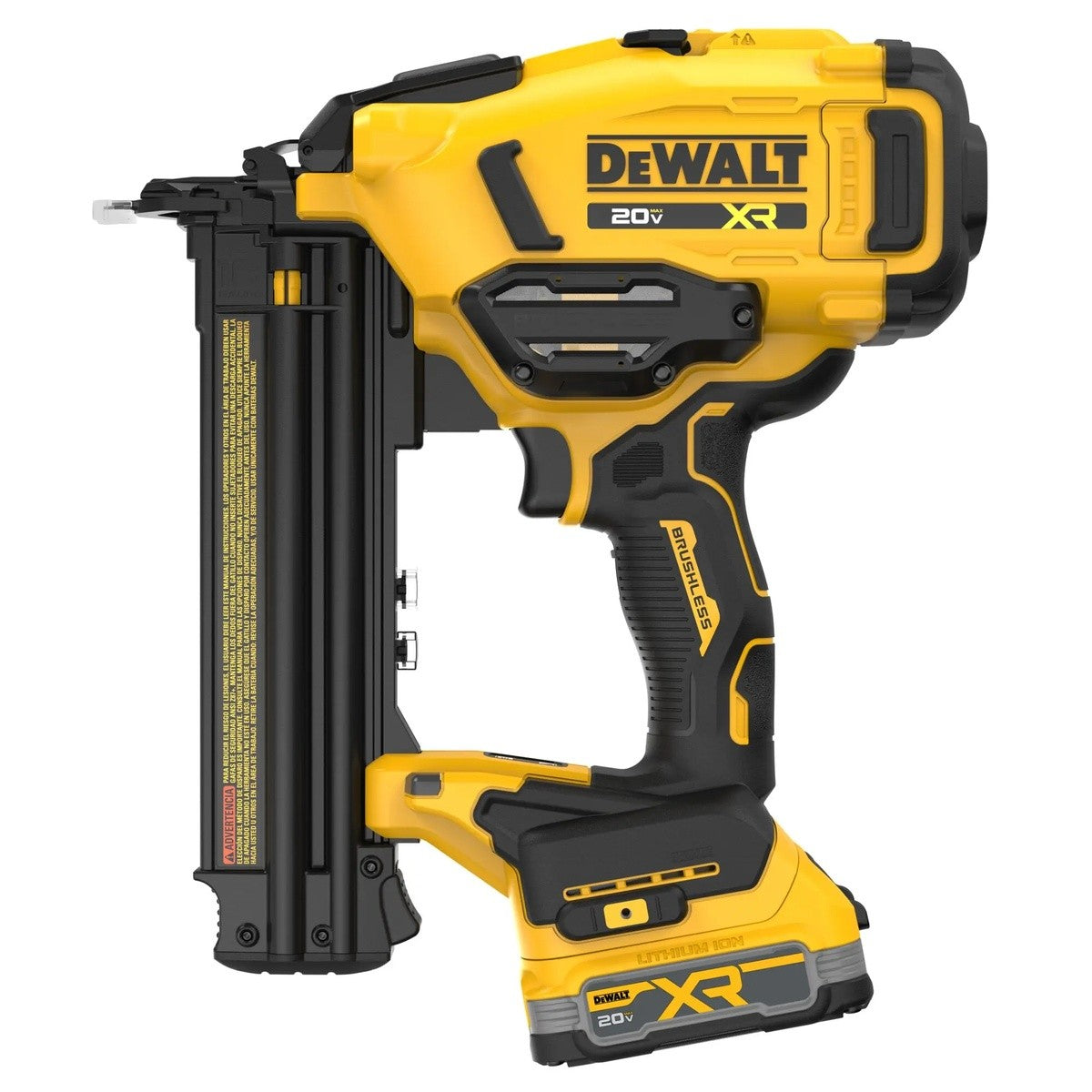 DeWalt DCN210E1 20V MAX XR 18 Gauge Brushless Cordless Brad Nailer Kit - 3