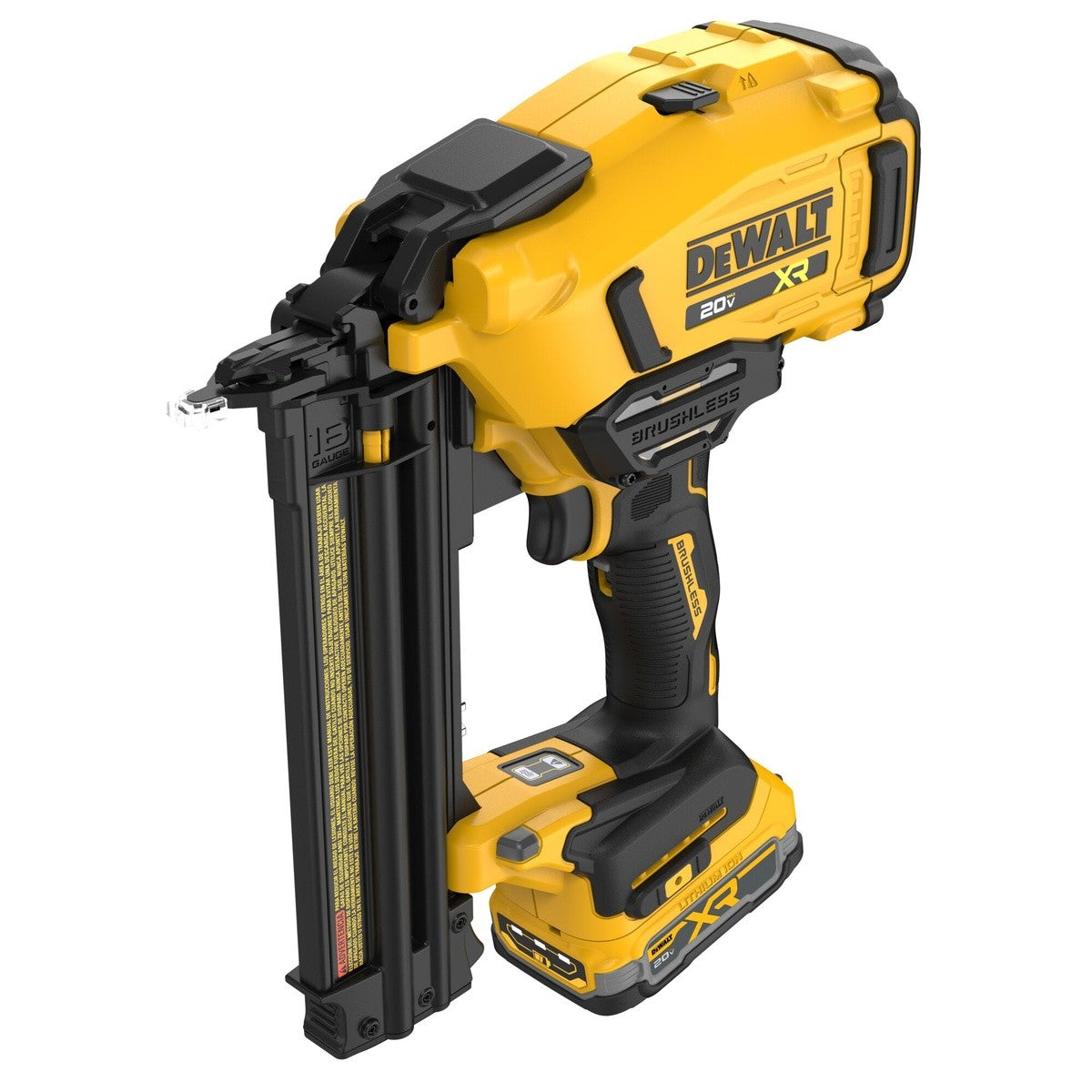 DeWalt DCN210E1 20V MAX XR 18 Gauge Brushless Cordless Brad Nailer Kit - 4