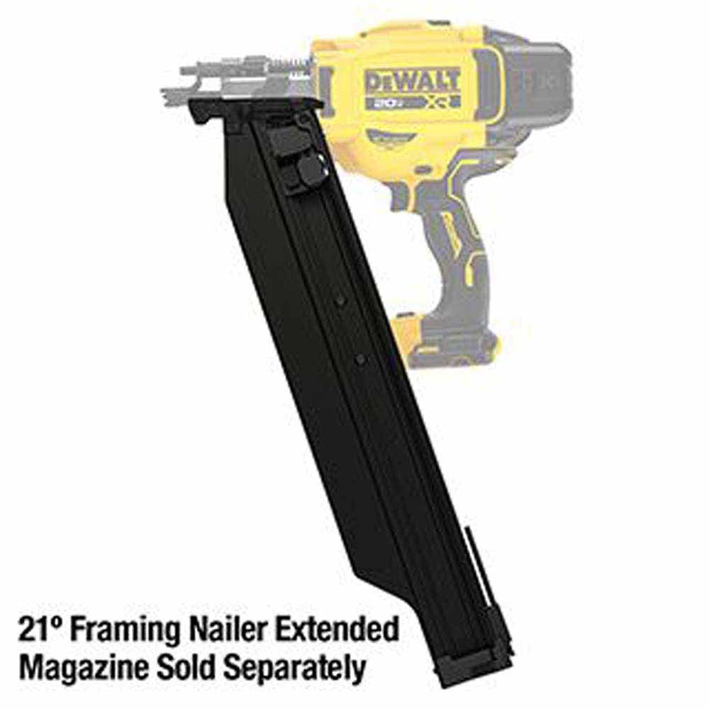DeWalt DCN920B 20V MAX XR Brushless Cordless 21 Degree Plastic Collated Framing Nailer (Tool Only) - 7