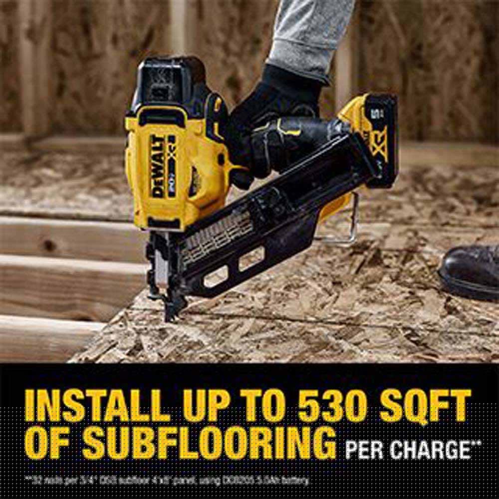DeWalt DCN930P1 20V MAX XR Brushless Cordless 30 Degree Paper Tape Framing Nailer Kit - 17