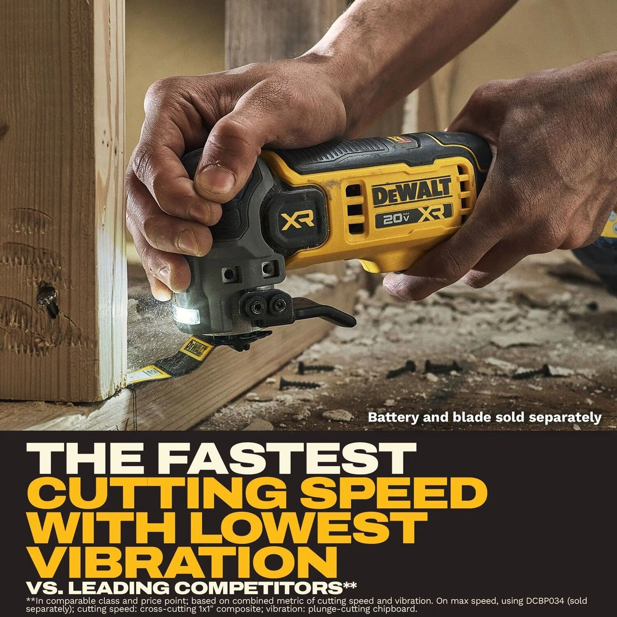 DeWalt DCS359B 20V MAX XR Brushless Oscillating Multi Tool with Quick Change Blades (Tool Only) - 5