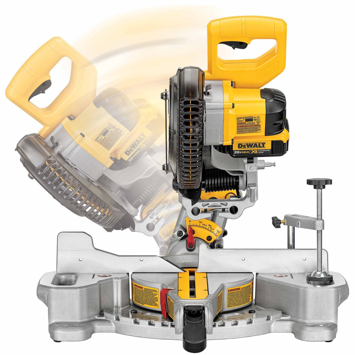DeWalt DCS361M1 20V MAX 7-1/4" Cordless Sliding Miter Saw Kit - 3