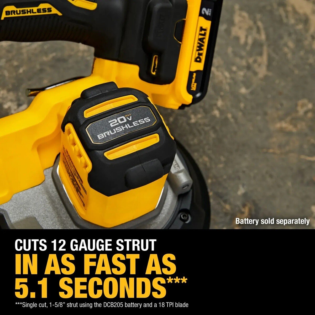 DeWalt DCS379BLR 20V MAX XR Brushless Dual Trigger Mid-Sized Bandsaw Tool Only - 4