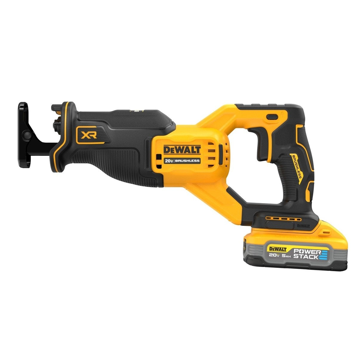 DeWalt DCS382H1 20V Max XR Brushless Cordless Reciprocating Saw Kit With Dewalt Powerstack 5.0 Ah Battery - 2