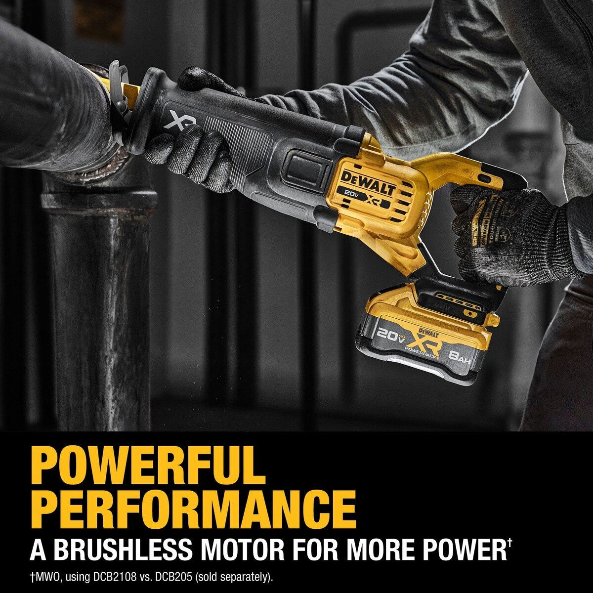 DeWalt DCS384WW1 20V Max* XR Brushless Cordless Reciprocating Saw Kit with XR POWERPACK - 10
