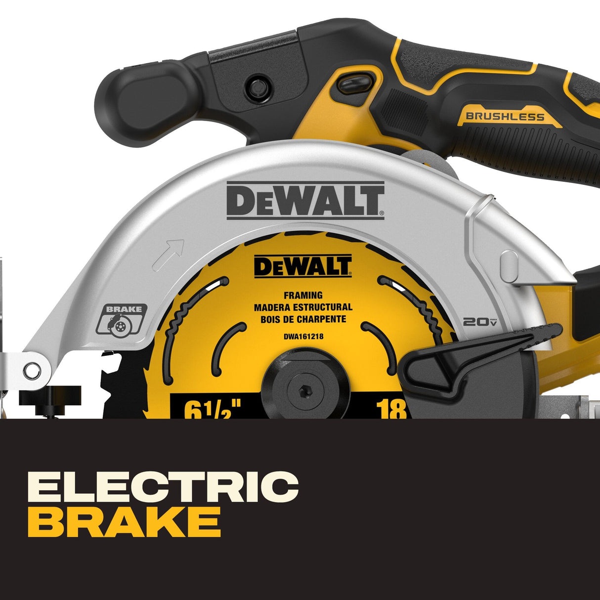 DeWalt DCS565P1 20V Max 6-1/2" Brushless Cordless Circular Saw Kit - 8