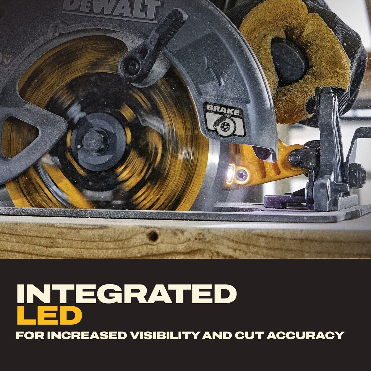 DeWalt DCS588X1 60V MAX Brushless Cordless 7-1/4 in. Circular Saw Kit with Electronic Brake (1 Kit) - 11