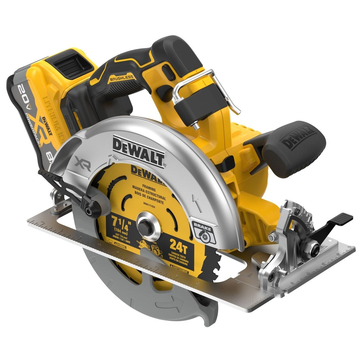 DeWalt DCS590WW1 20V Max* XR Brushless Cordless 7-1/4" Circular Saw Kit with XR POWERPACK - 4