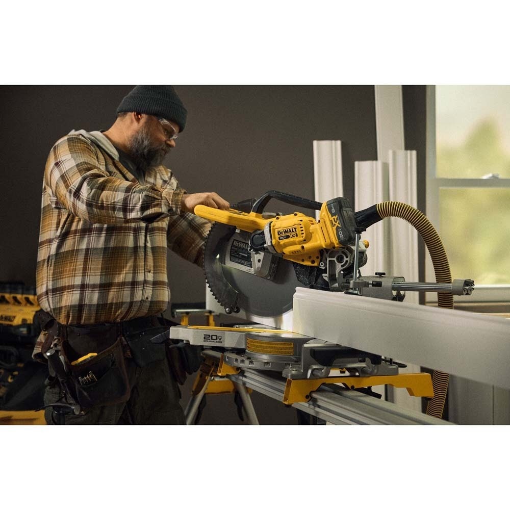 DeWalt DCS785B 20V MAX* XR 12" Double Bevel Sliding Miter Saw (Tool Only) - 10