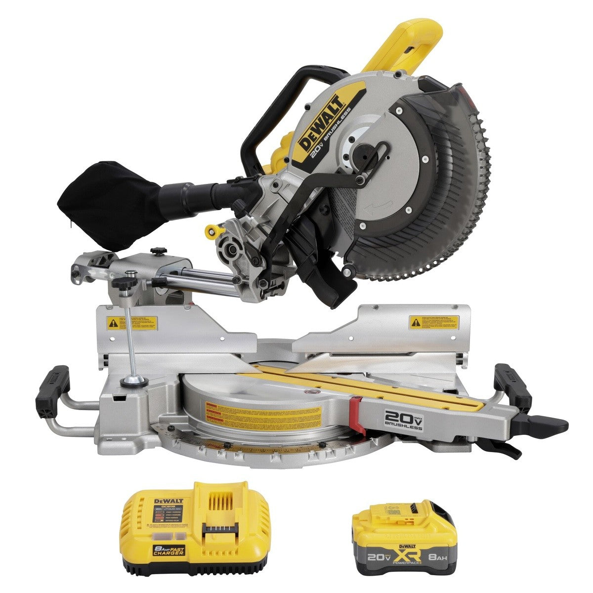 DeWalt DCS785WW1 20V MAX* XR 12" Double Bevel Sliding Miter Saw Kit - 2