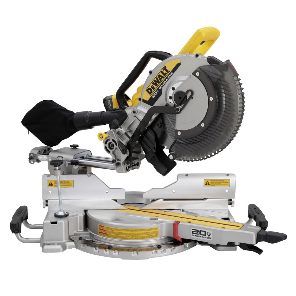 DeWalt DCS785WW1 20V MAX* XR 12" Double Bevel Sliding Miter Saw Kit - 6
