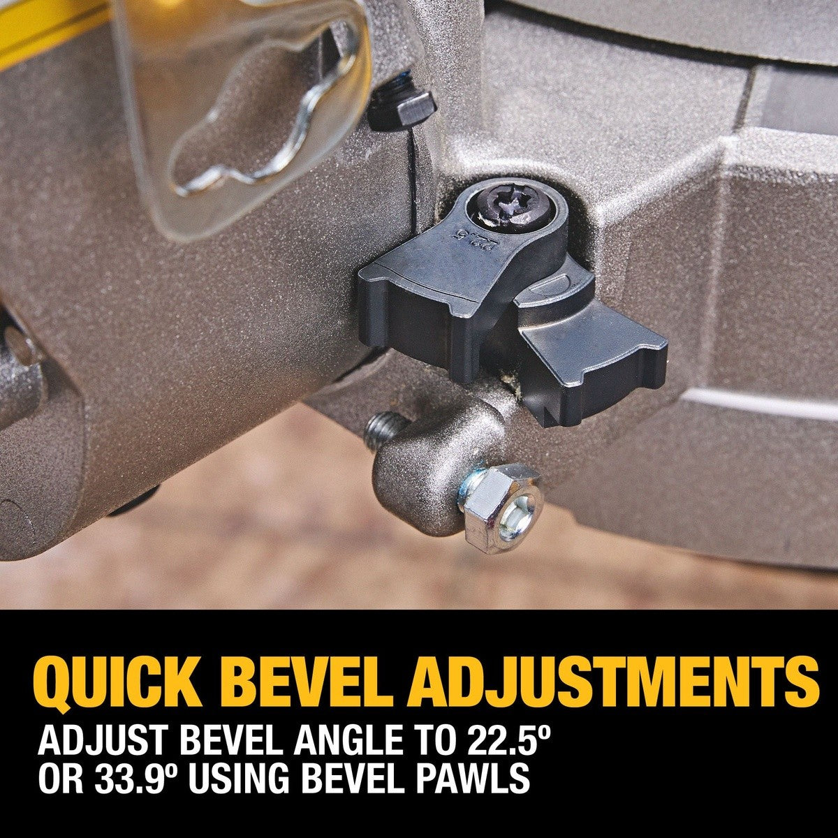 DeWalt DCS785WW1 20V MAX* XR 12" Double Bevel Sliding Miter Saw Kit - 9