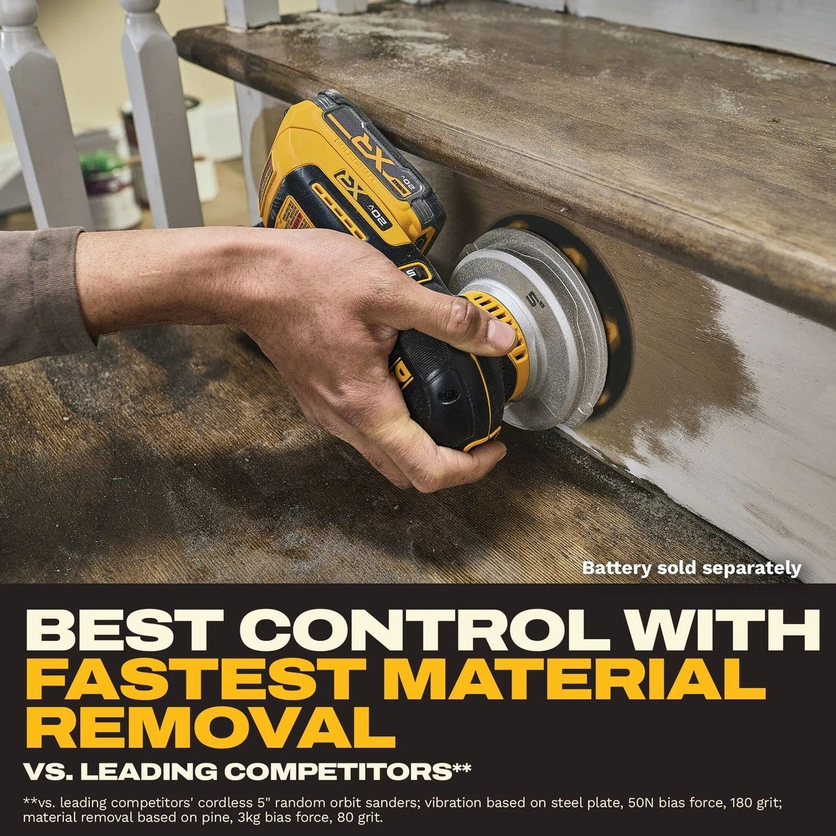 DeWalt DCW211B 20V MAX XR 5" Random Orbital Sander Tool Only (2 Pack) - 4