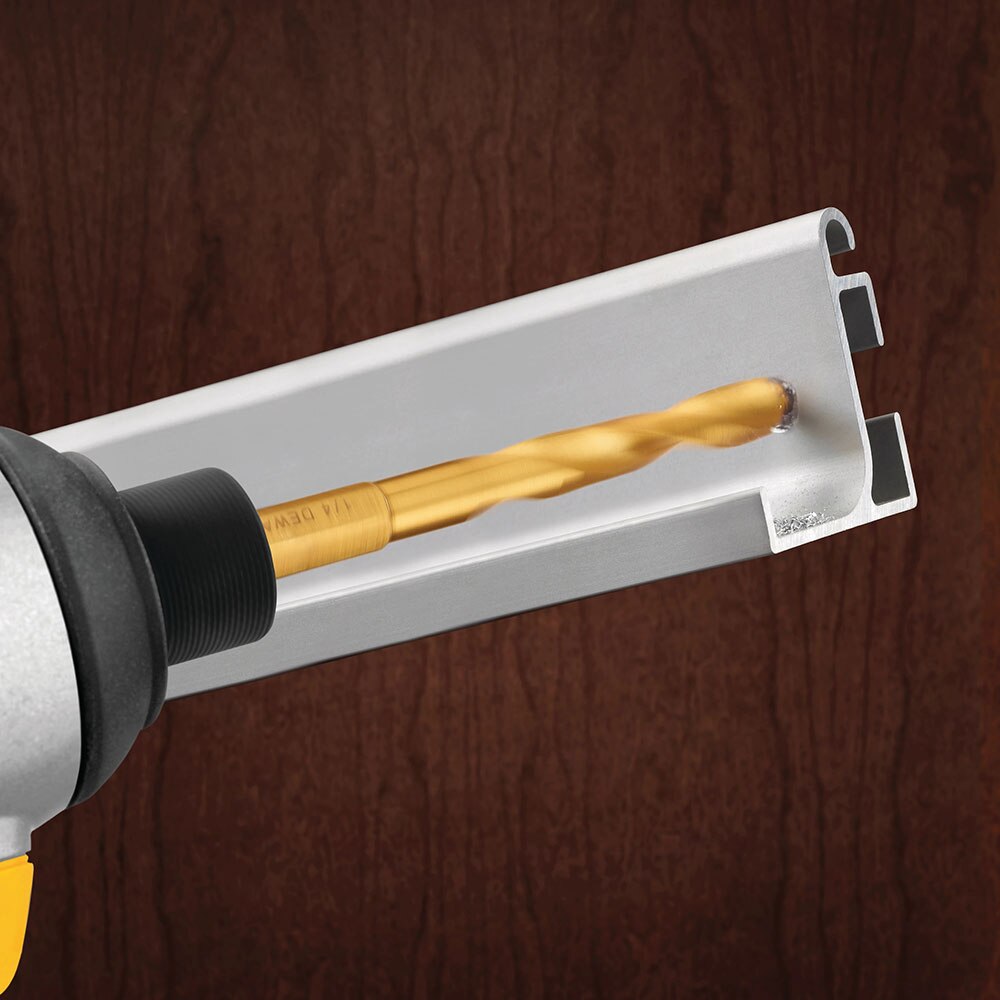 DeWalt DD5108T 1/8" Impact Ready Hex Shank Titanium Drill Bits - 3