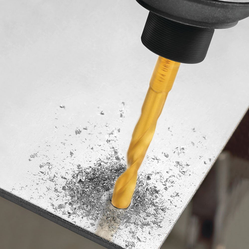 DeWalt DD5108T 1/8" Impact Ready Hex Shank Titanium Drill Bits - 5