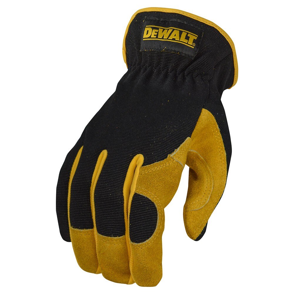 DeWalt DPG216L Leather Performance Hybrid Work Gloves with Fourchettes, Large - 2