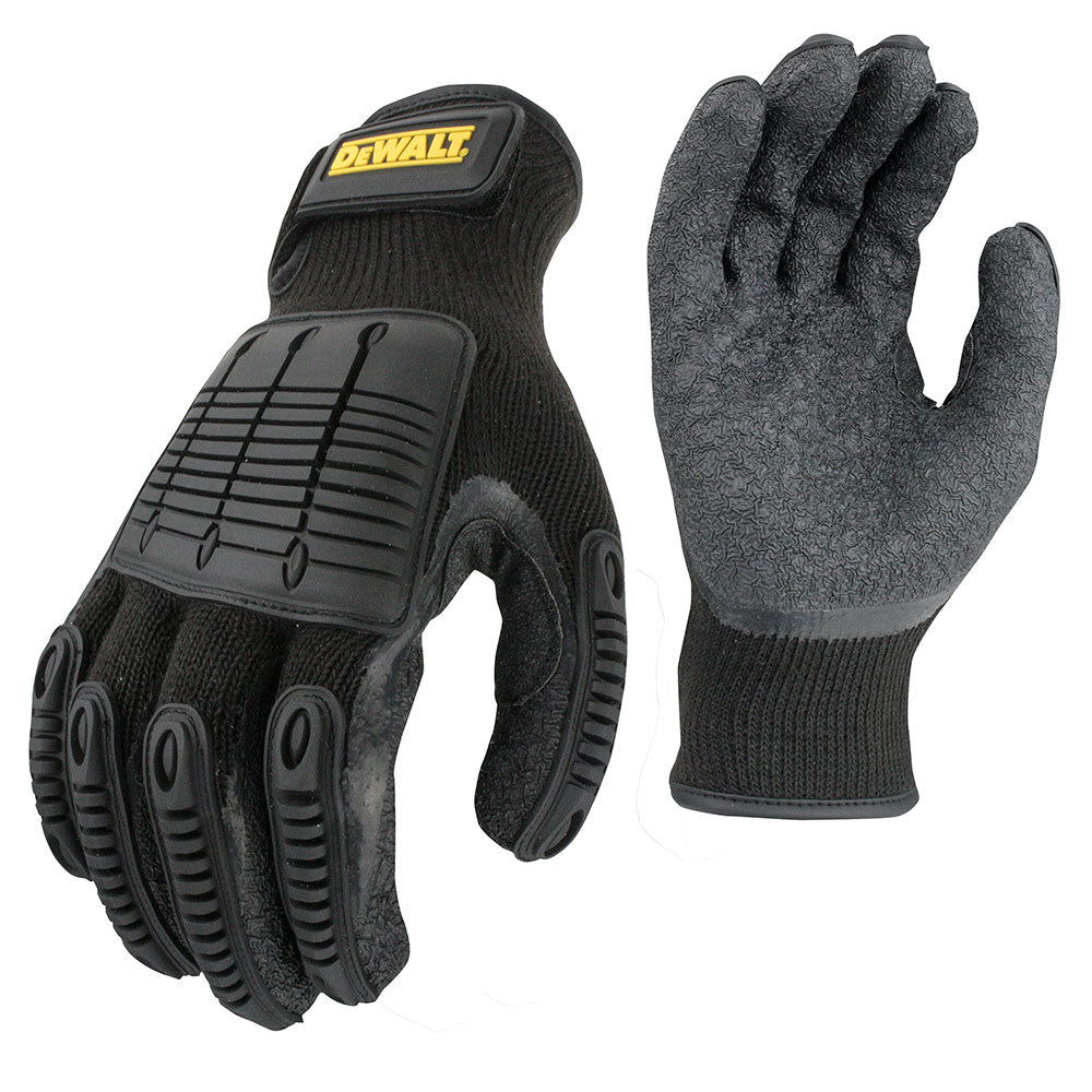 DeWalt DPG78L 10g TPR Crinkle Latex Velcro Wrist Large, 12 Pack