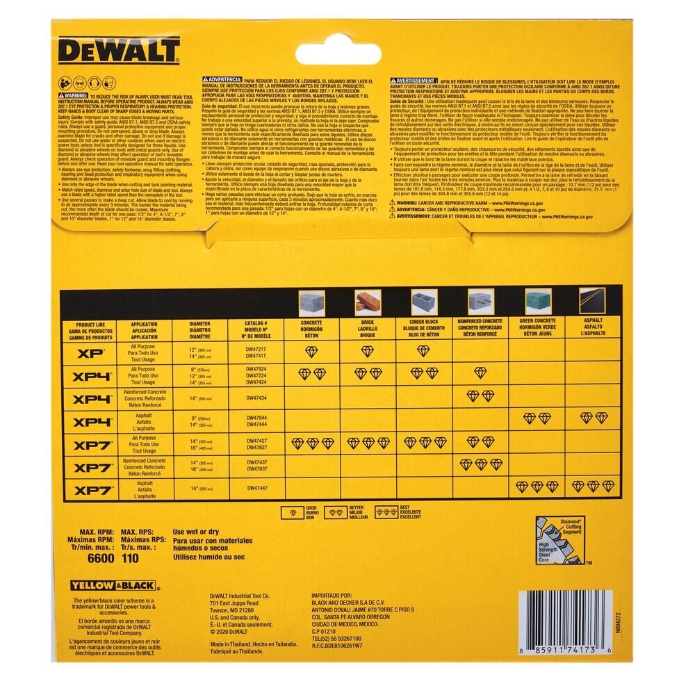 DeWalt DW47924 9IN SEGMENTED XP4 ALL PURPOSE - 3