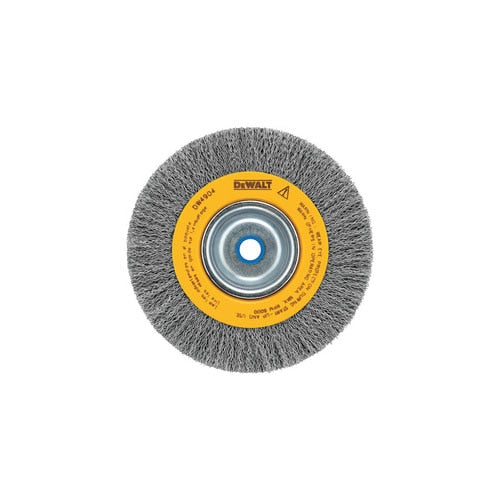 DeWalt DW4907 8" Crimped Bench Wire Wheel 5/8" Arbor Wide Face, .014" Wire
