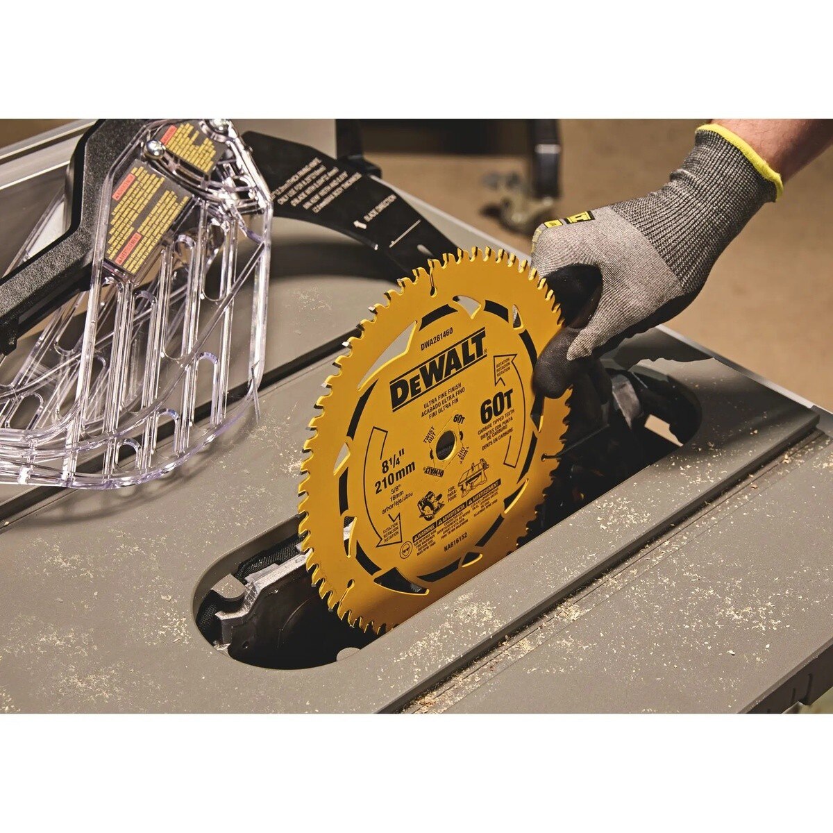 DeWalt DWA281460 8-1/4" 60T Carbide Tipped Circular Saw Blade - 7