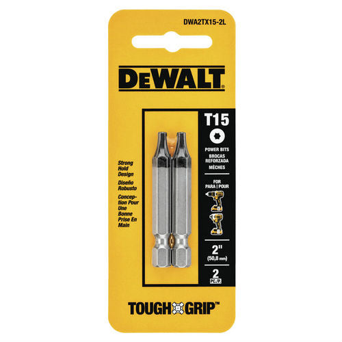DeWalt DWA2TX15-2L 2" Torx 15 Power Bits 2 Pack - 2